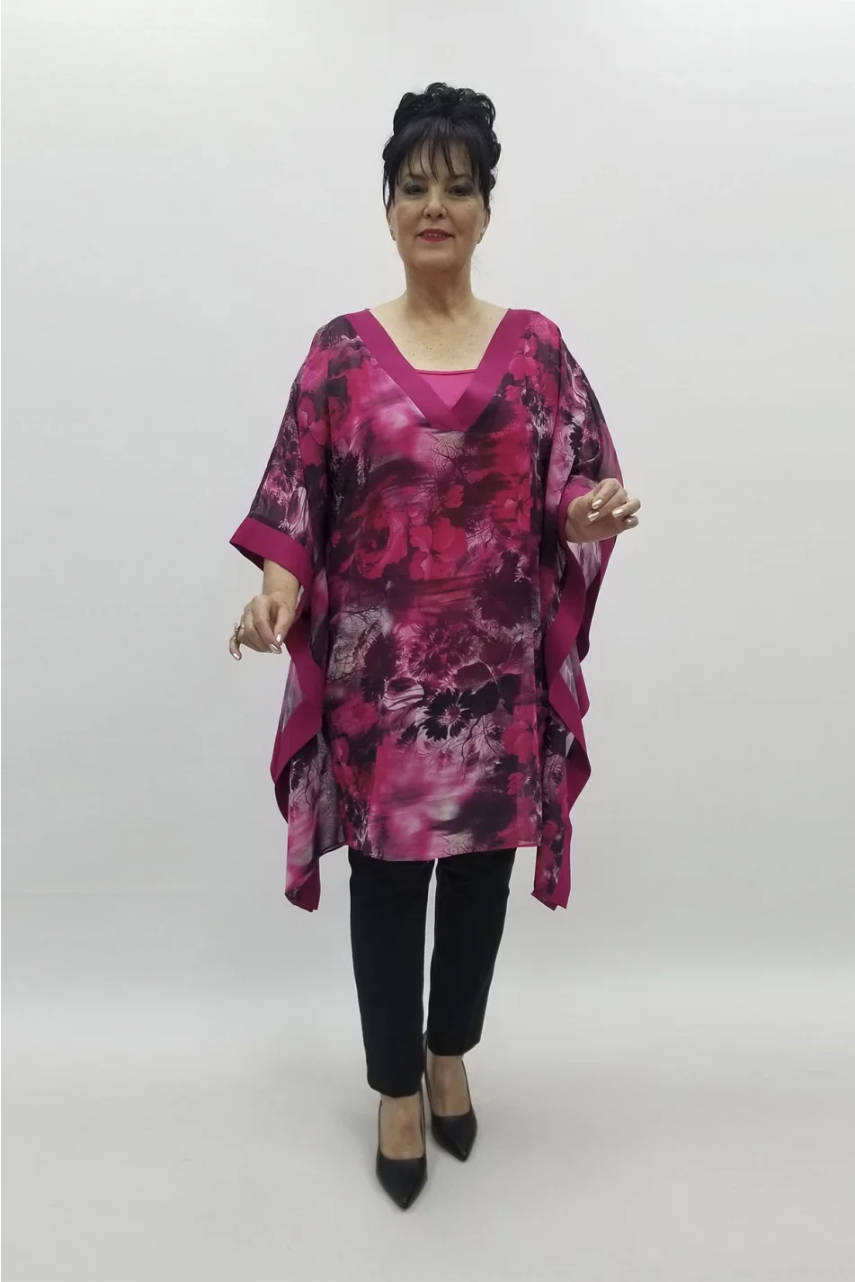 Miraggio Büyük Beden Tunik 98483 FUŞYA