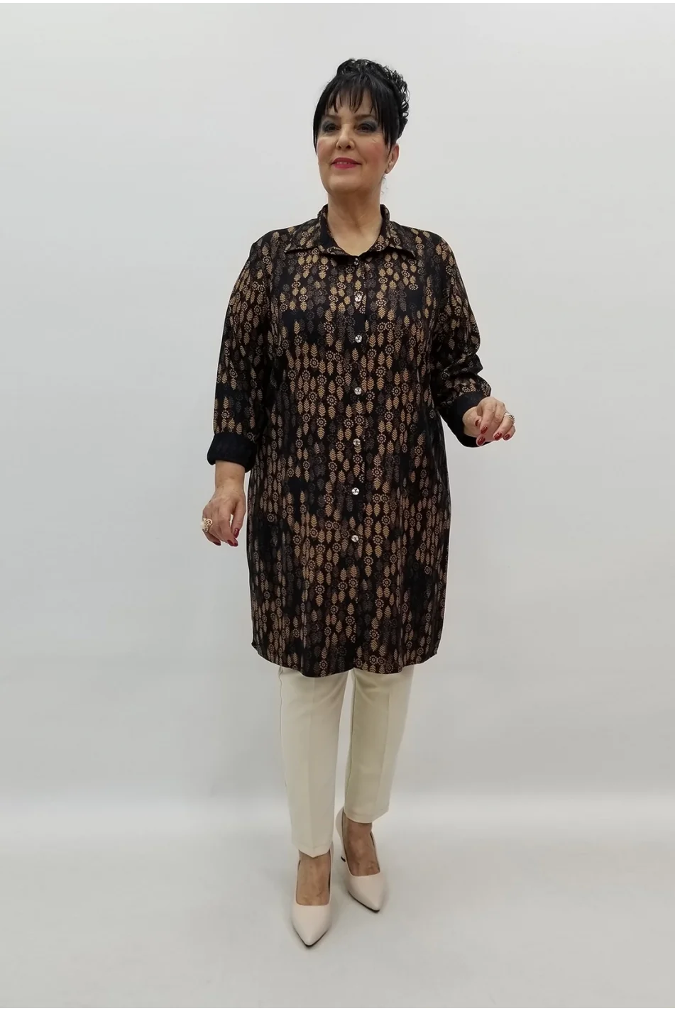 Miraggio Büyük Beden Tunik 99519 SİYAH