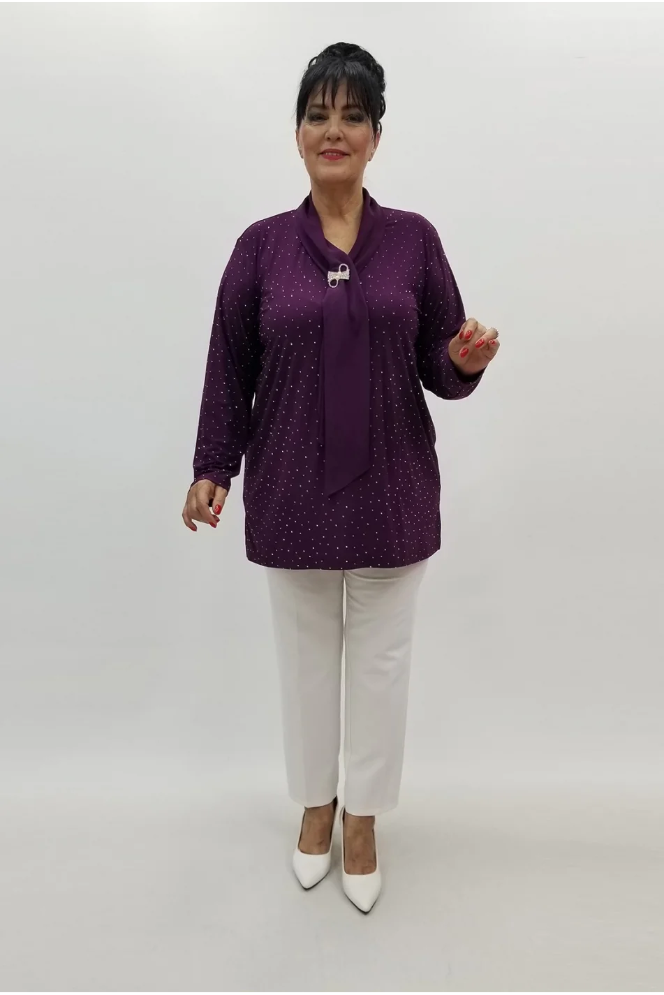 Miraggio Büyük Beden Tunik 99592 MÜRDÜM