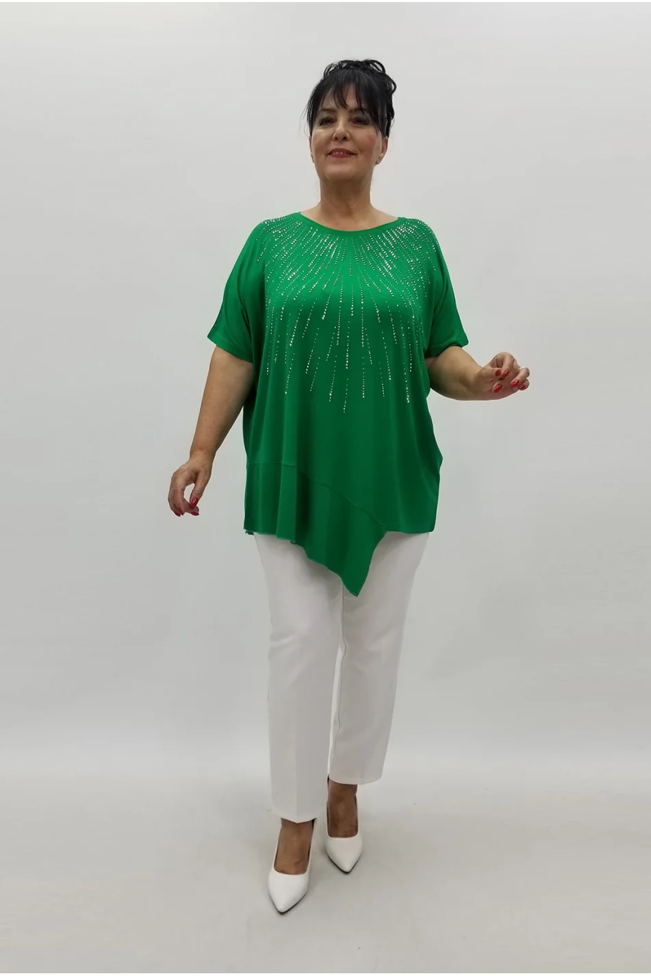 Miraggio Büyük Beden Tunik 99871 YEŞİL