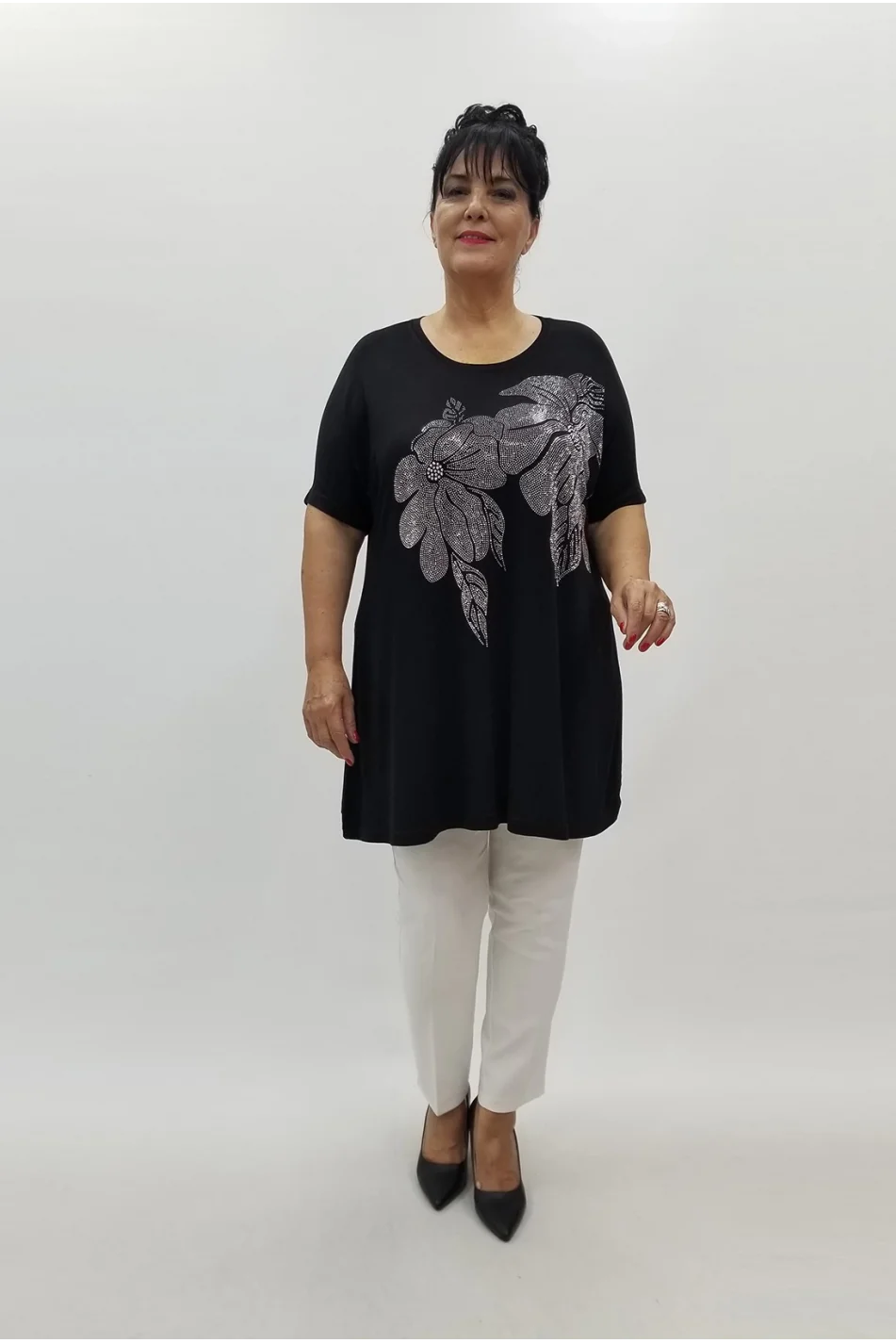 Miraggio Büyük Beden Tunik 99875 SİYAH
