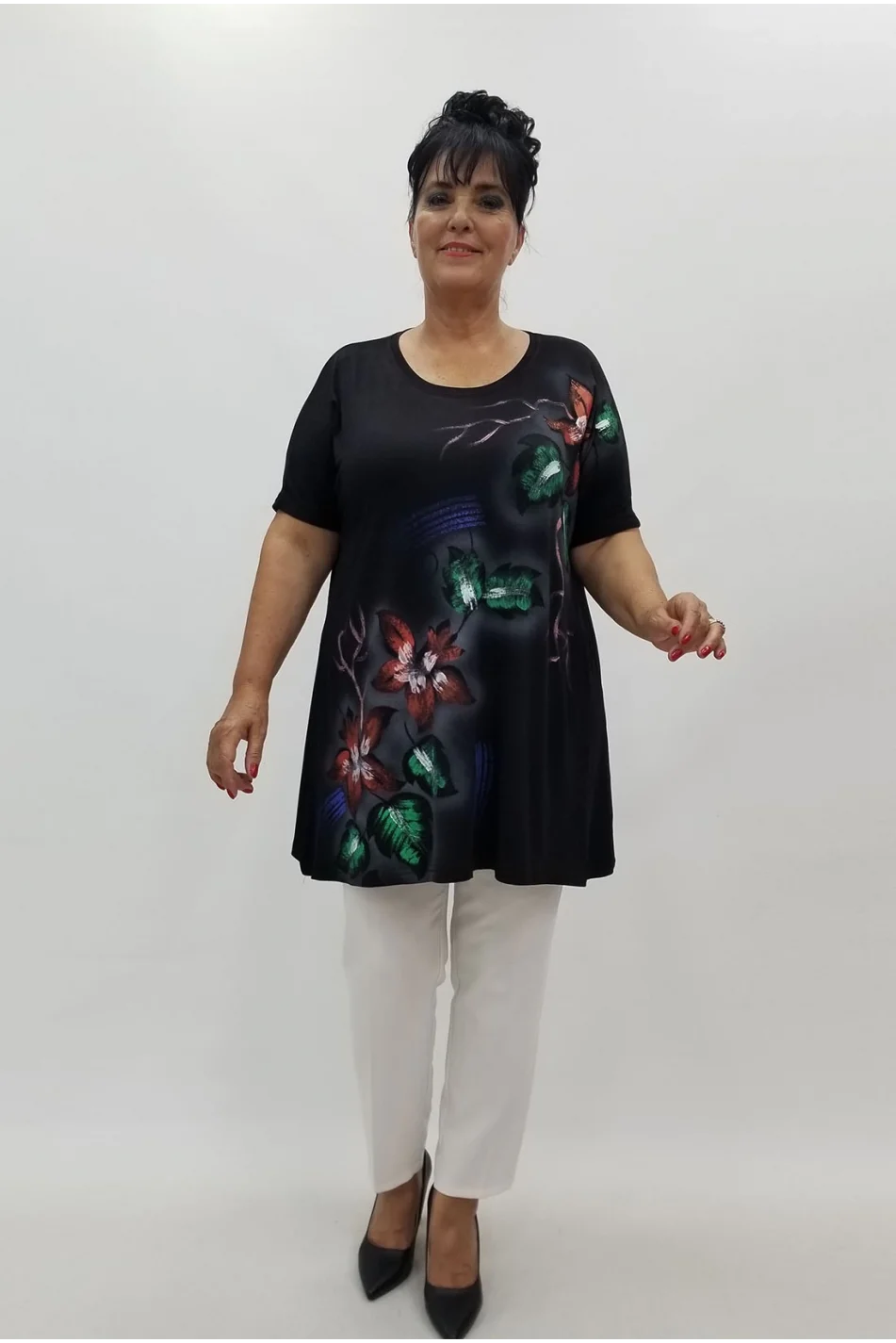 Miraggio Büyük Beden Tunik 99881 SİYAH