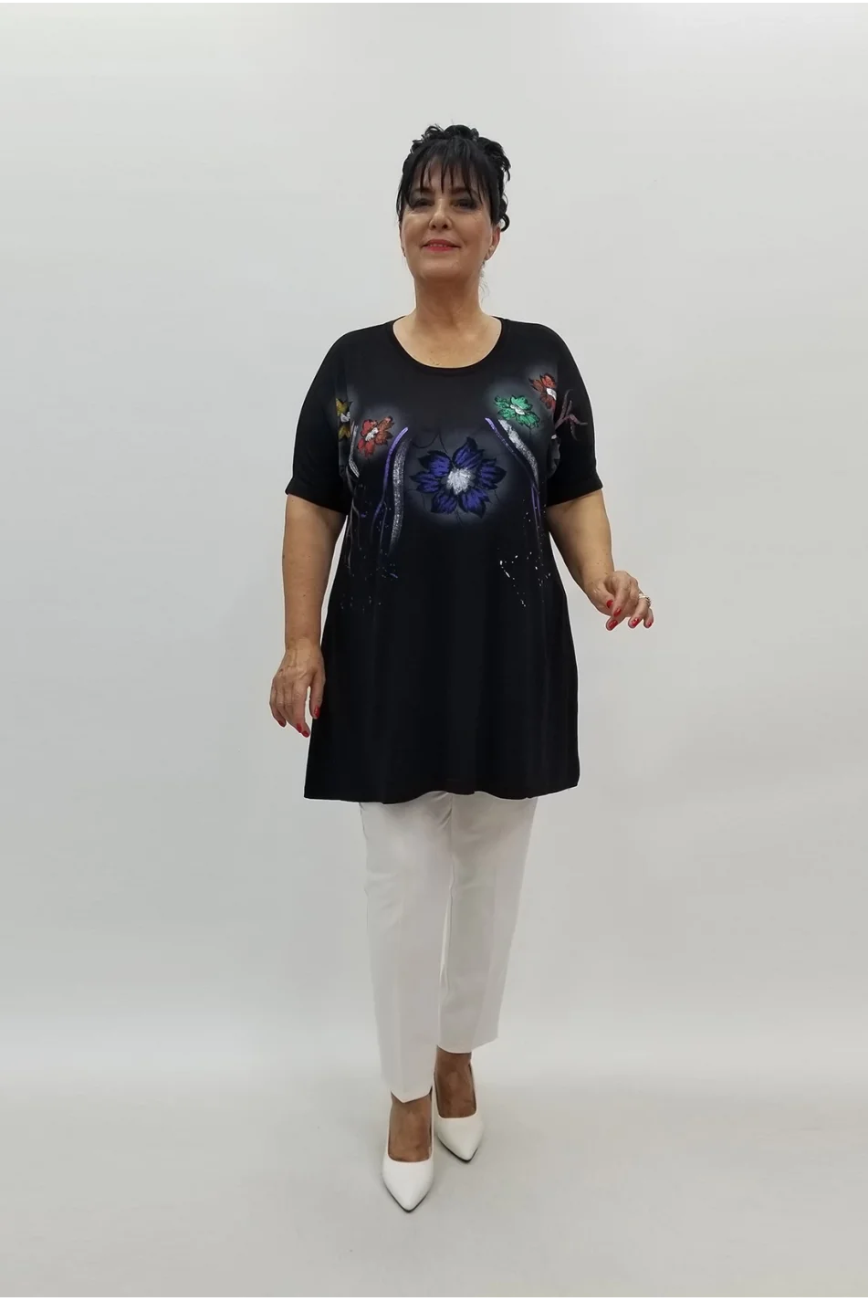 Miraggio Büyük Beden Tunik 99882 SİYAH