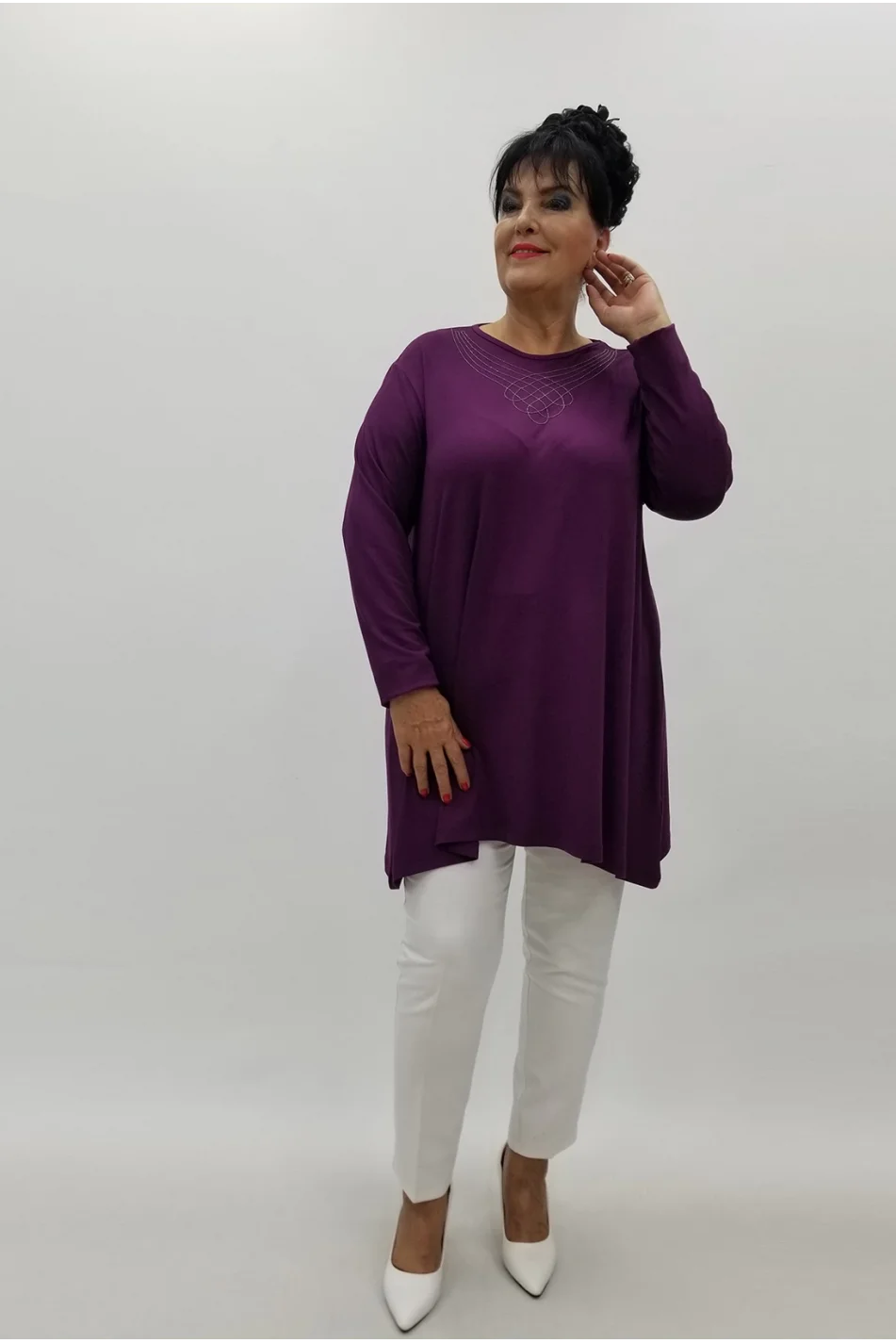 Miraggio Büyük Beden Tunik 99975 MÜRDÜM