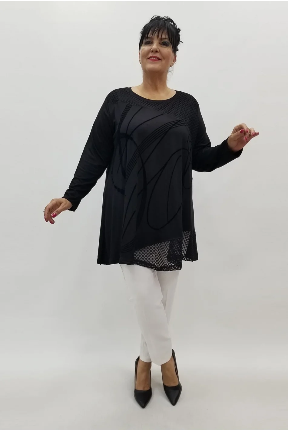 Miraggio Büyük Beden Tunik 99990 SİYAH