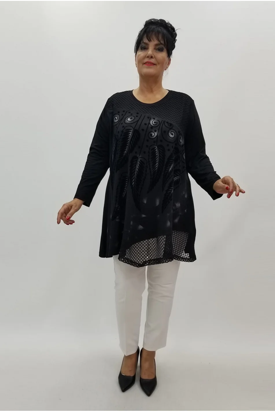 Miraggio Büyük Beden Tunik 99992 SİYAH