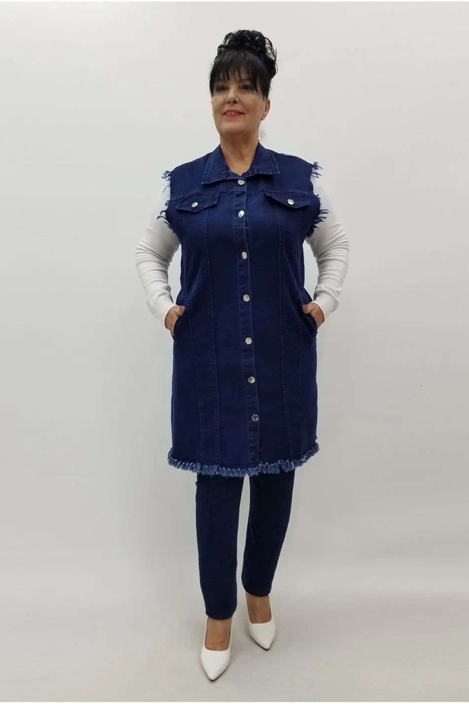 Miraggio Büyük Beden Yelek 4051 KOT LACİ