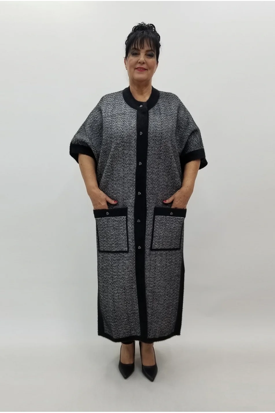 Miraggio Büyük Beden Yelek 4159 SİYAH