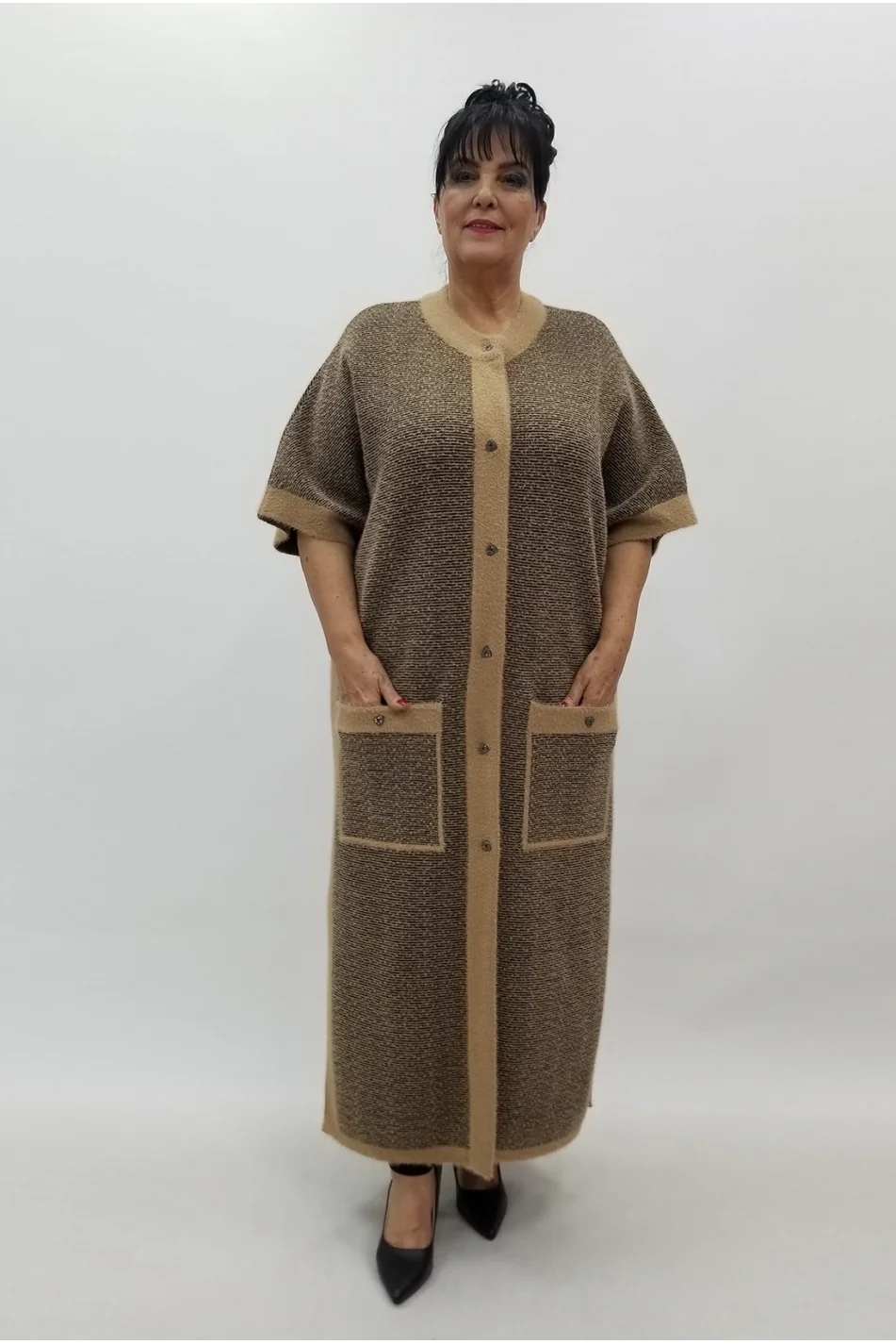 Miraggio Büyük Beden Yelek 4159 TABA