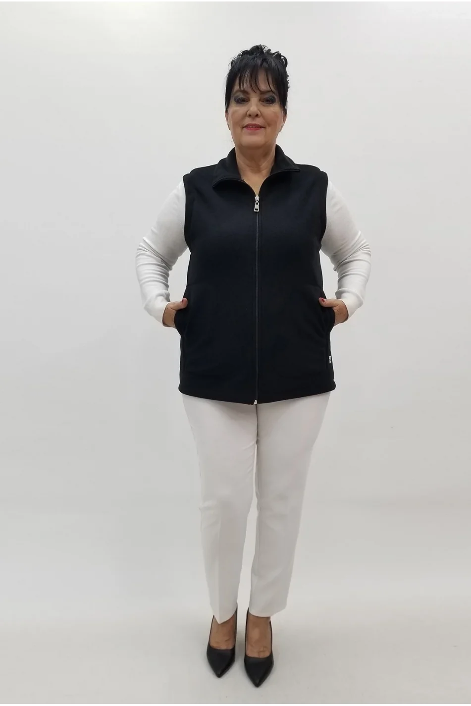 Miraggio Büyük Beden Yelek 4178 SİYAH
