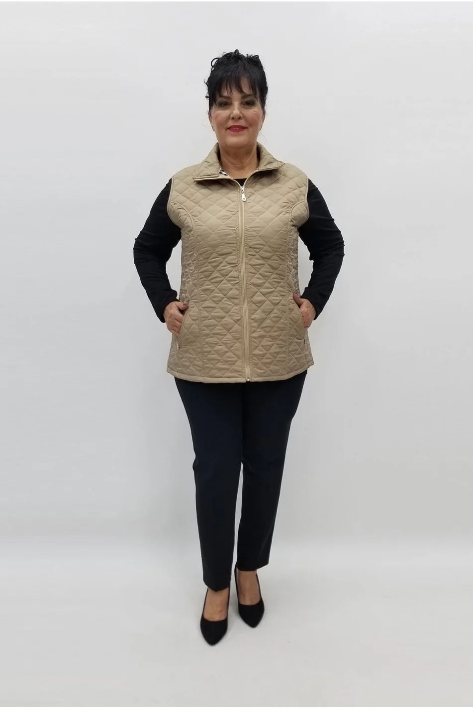 Miraggio Büyük Beden Yelek 96885 BEJ