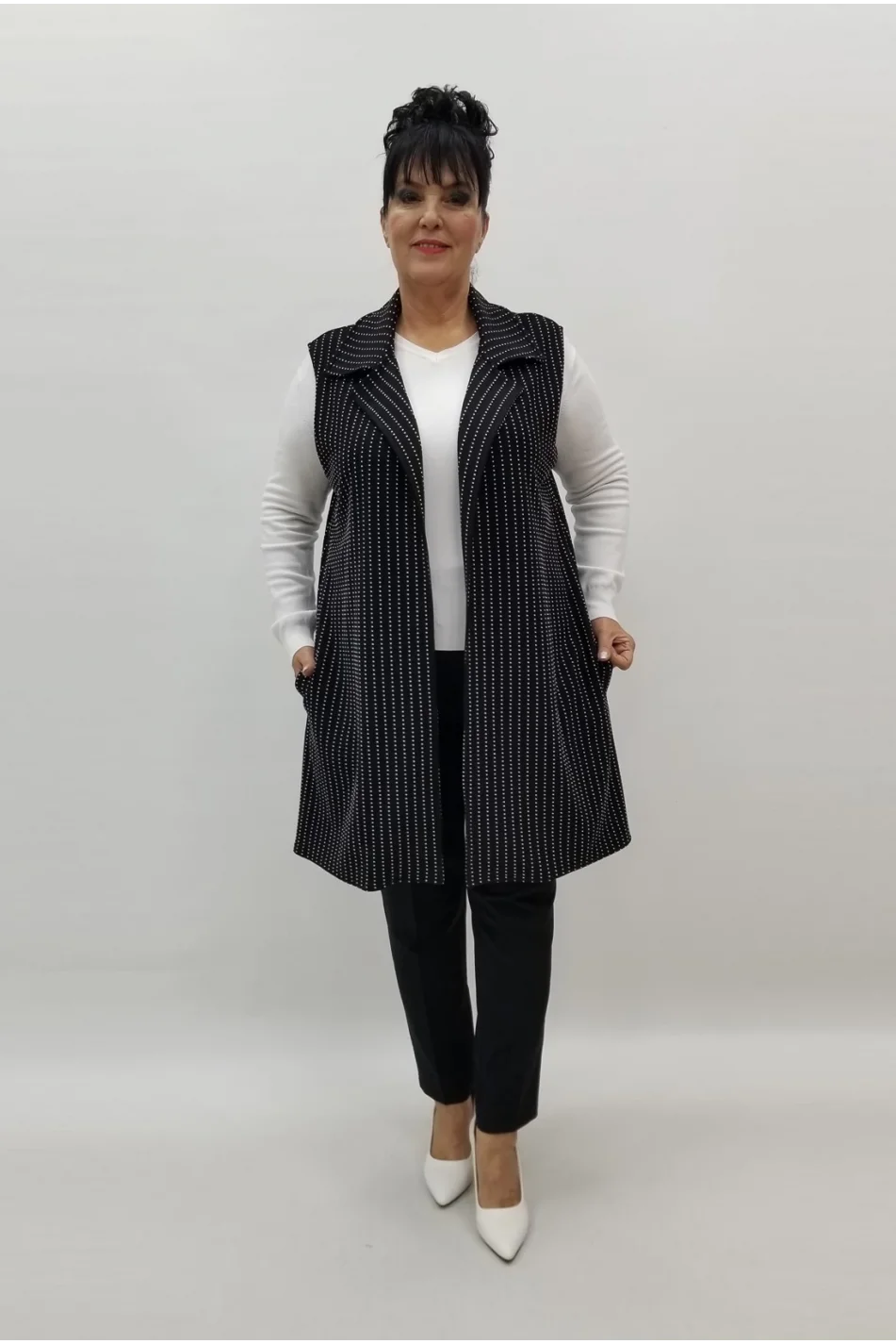 Miraggio Büyük Beden Yelek 99144 SİYAH