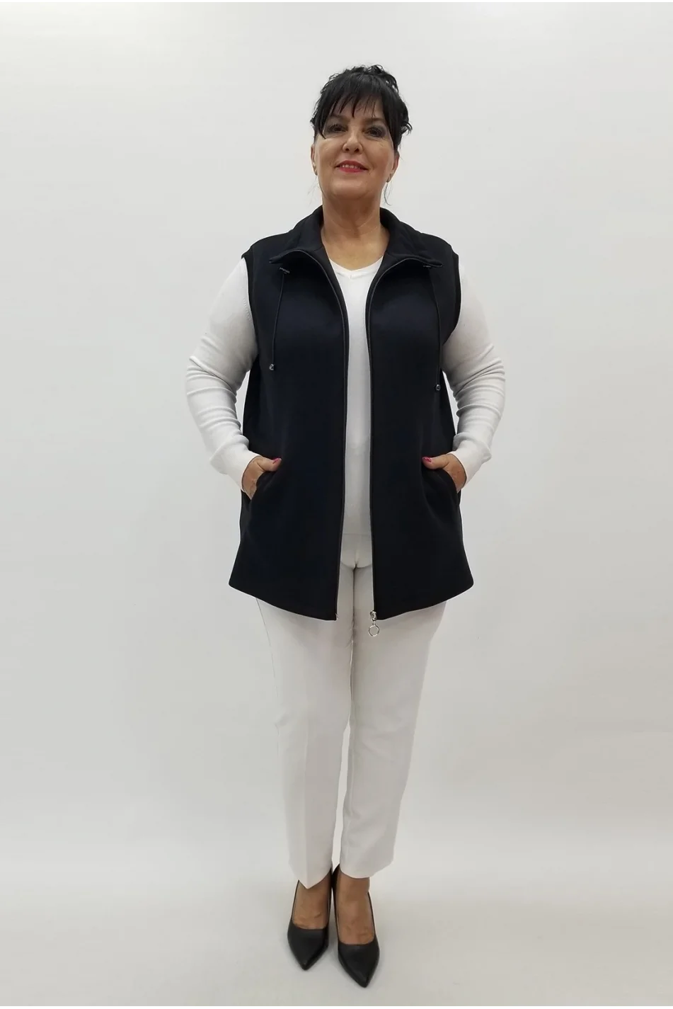 Miraggio Büyük Beden Yelek 99999 SİYAH