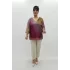 Miraggio Büyük Beden Abiye Bluz 99499 BORDO