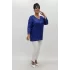 Miraggio Büyük Beden Abiye Bluz 99846 SAKS