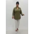 Miraggio Büyük Beden Bluz 4086 HAKİ