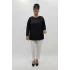 Miraggio Büyük Beden Bluz 4255 SİYAH