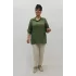 Miraggio Büyük Beden Bluz 99513 HAKİ