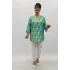Miraggio Büyük Beden Bluz 99672 YEŞİL/MAVİ