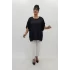 Miraggio Büyük Beden Bluz 99789 SİYAH