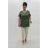 Miraggio Büyük Beden Bluz 99817 HAKİ