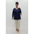 Miraggio Büyük Beden Bluz 99834 LACİVERT