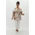 Miraggio Büyük Beden Bluz 99867 HAKİ