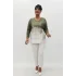 Miraggio Büyük Beden Bluz 99870 HAKİ