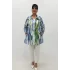 Miraggio Büyük Beden Ceket 99681 YEŞİL/MAVİ