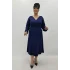 Miraggio Büyük Beden Elbise 4132 LACİVERT