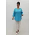 Miraggio Büyük Beden Gömlek 99633 TURKUAZ
