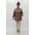 Miraggio Büyük Beden Gömlek 99670 KAHVE