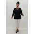 Miraggio Büyük Beden Triko 95914 SİYAH