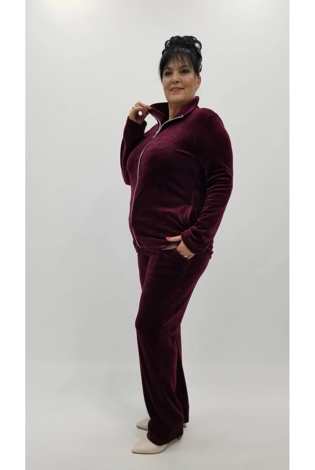 Miraggio Büyük Beden Takım 4385 BORDO