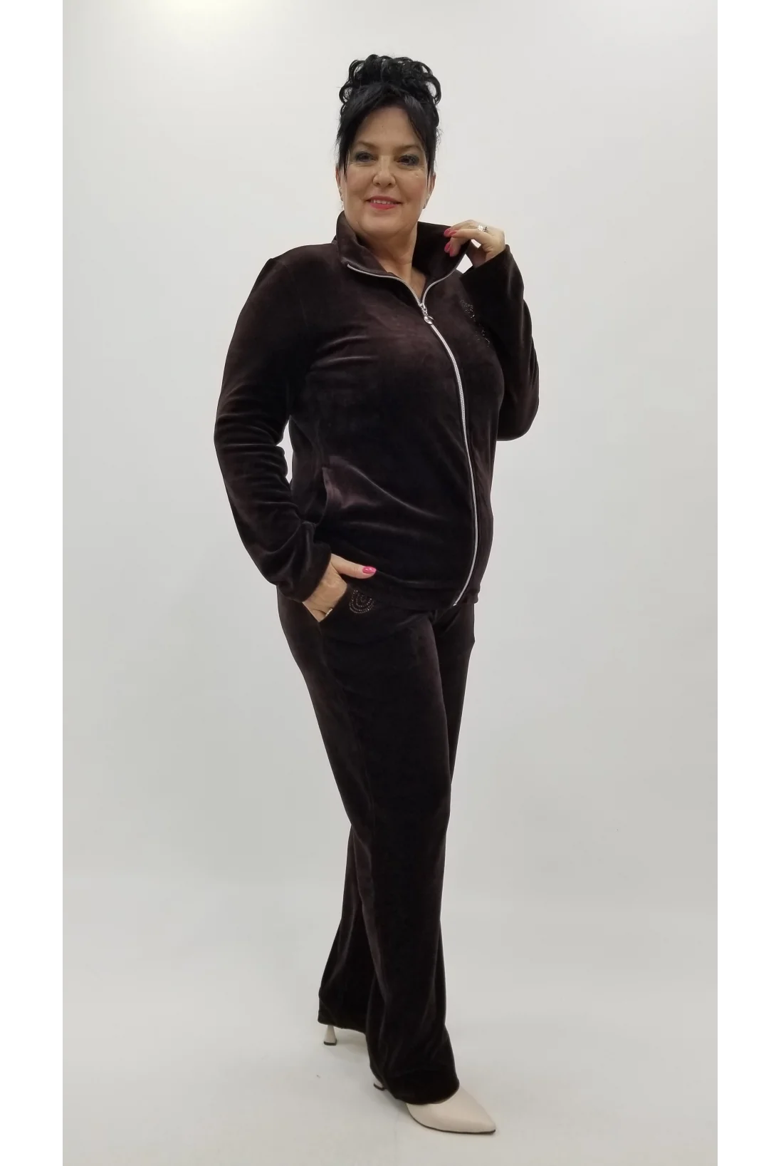 Miraggio Büyük Beden Takım 4385 KAHVE