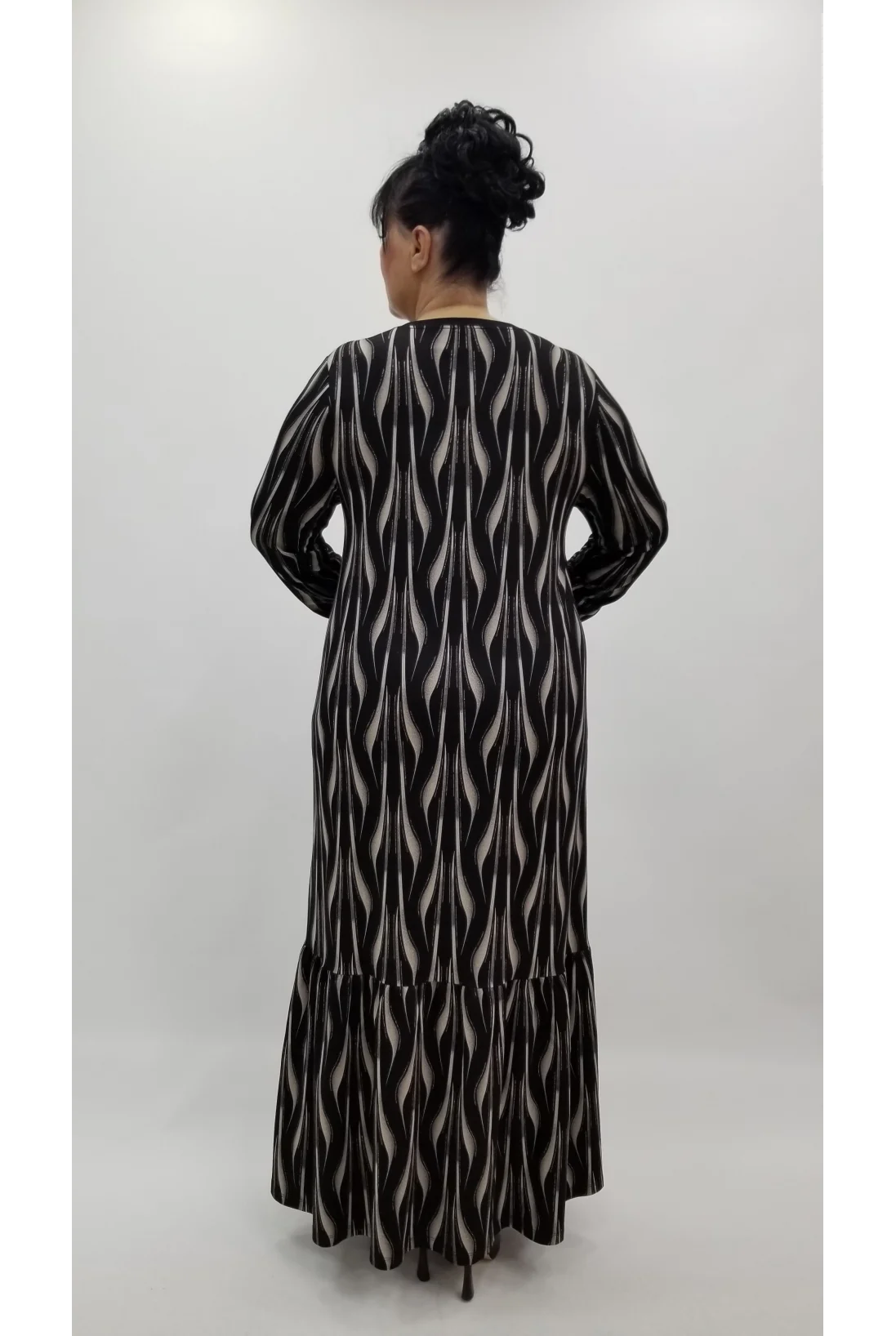 Miraggio Büyük Beden Elbise 4375 SİYAH