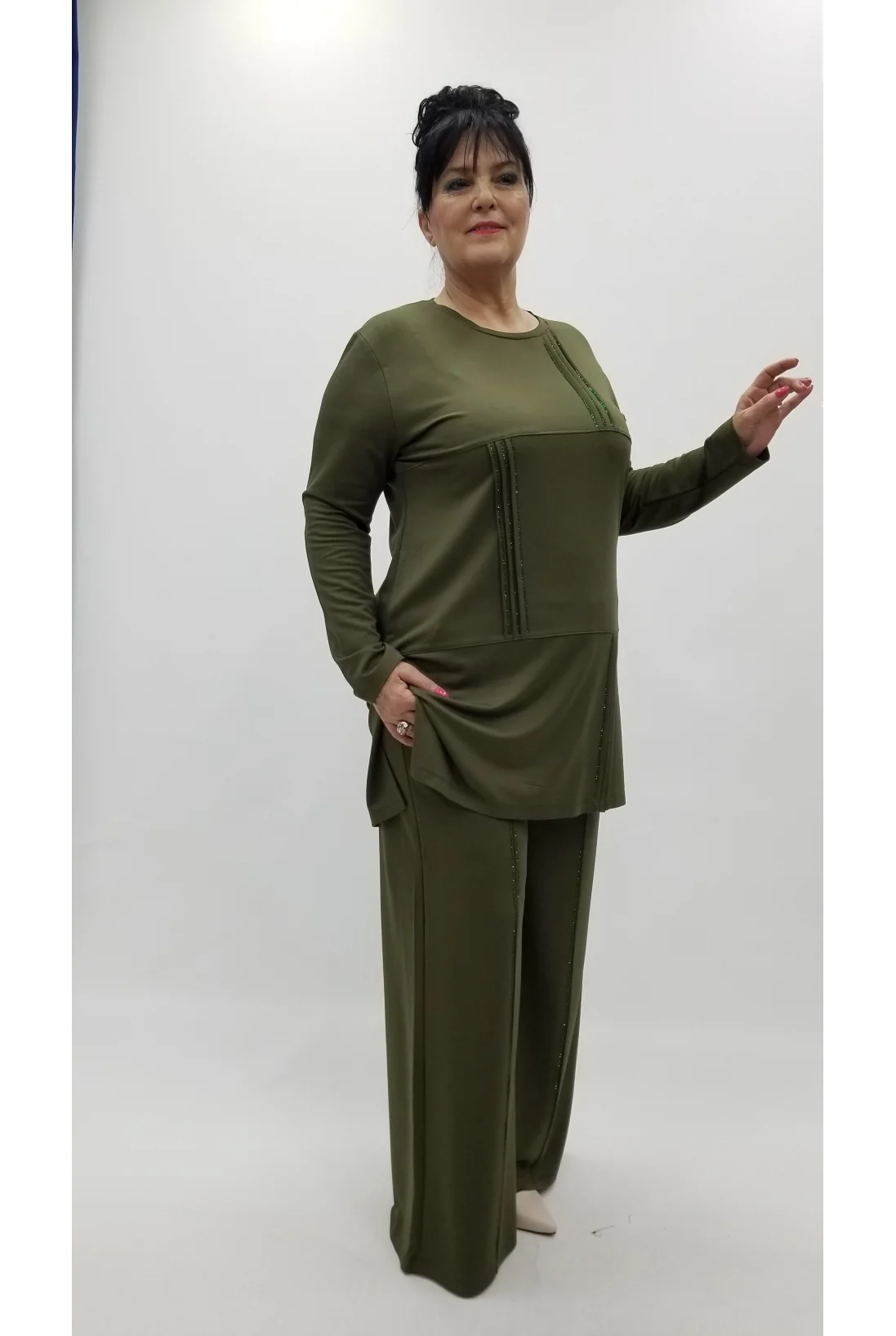 Miraggio Büyük Beden Takım 4323 HAKİ