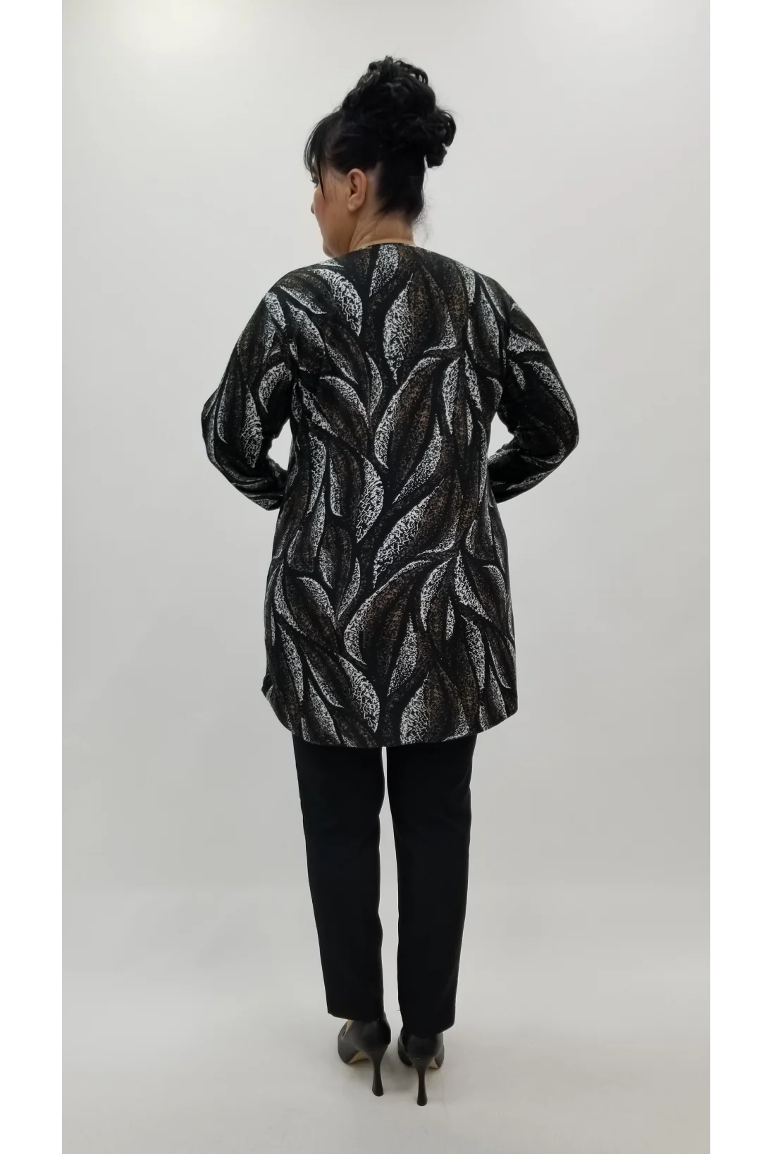 Miraggio Büyük Beden Bluz 4238 KAHVE