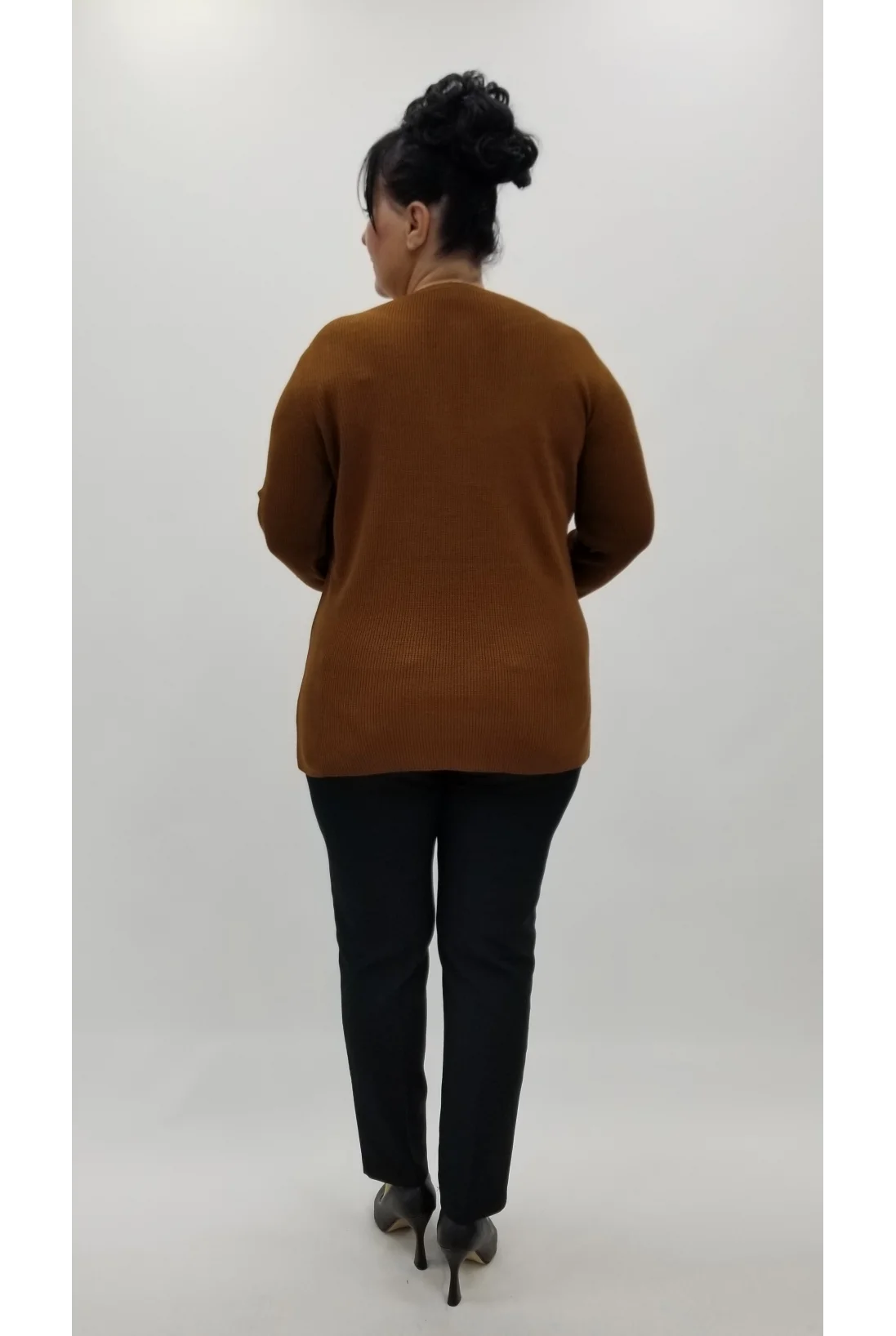 Miraggio Büyük Beden Triko 95914 KAHVE