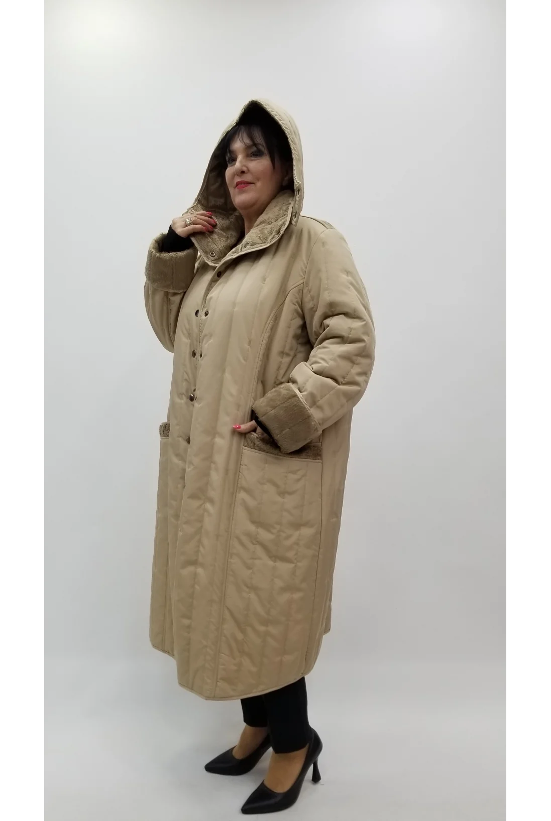 Miraggio Büyük Beden Kaban 4400 BEJ