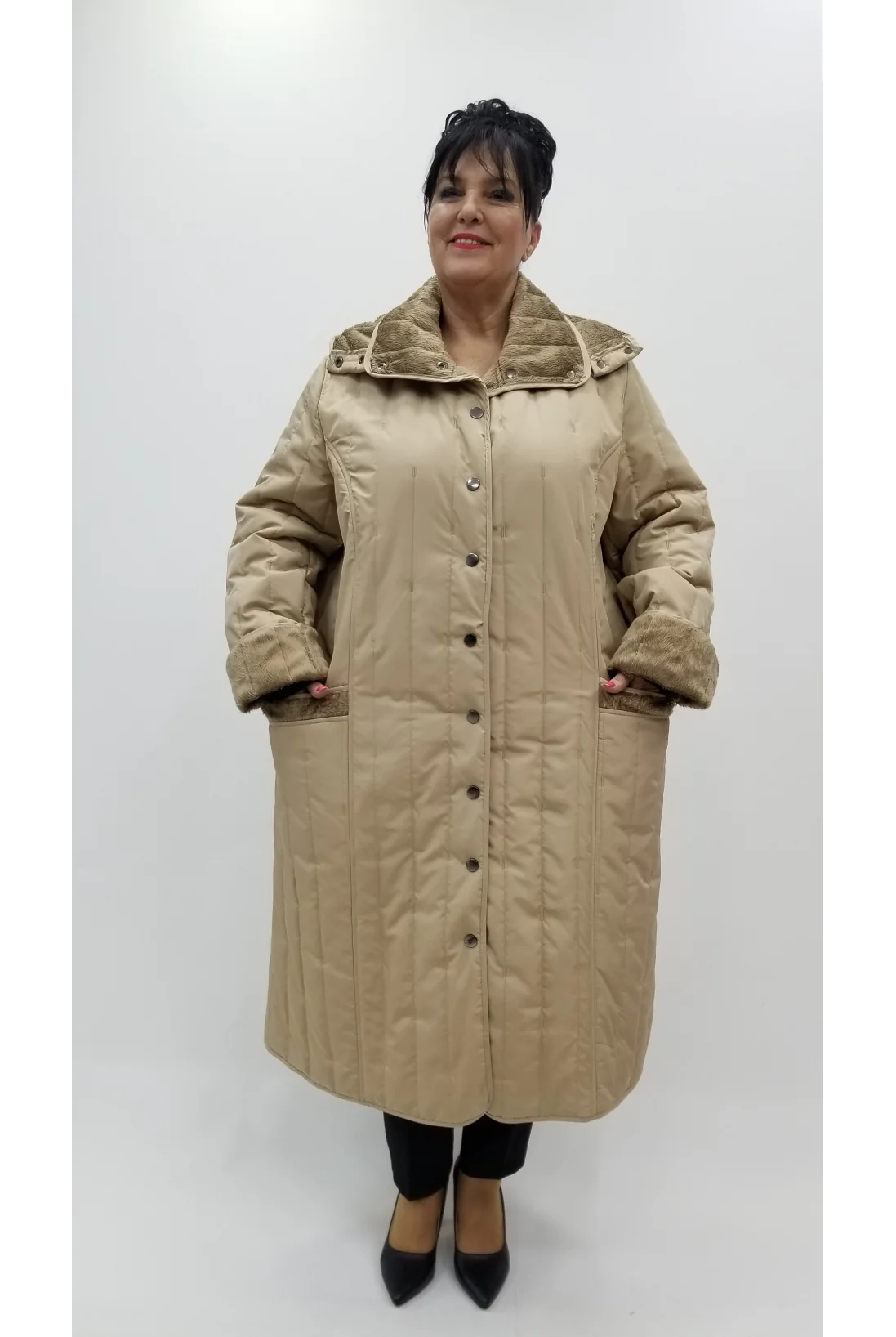 Miraggio Büyük Beden Kaban 4400 BEJ