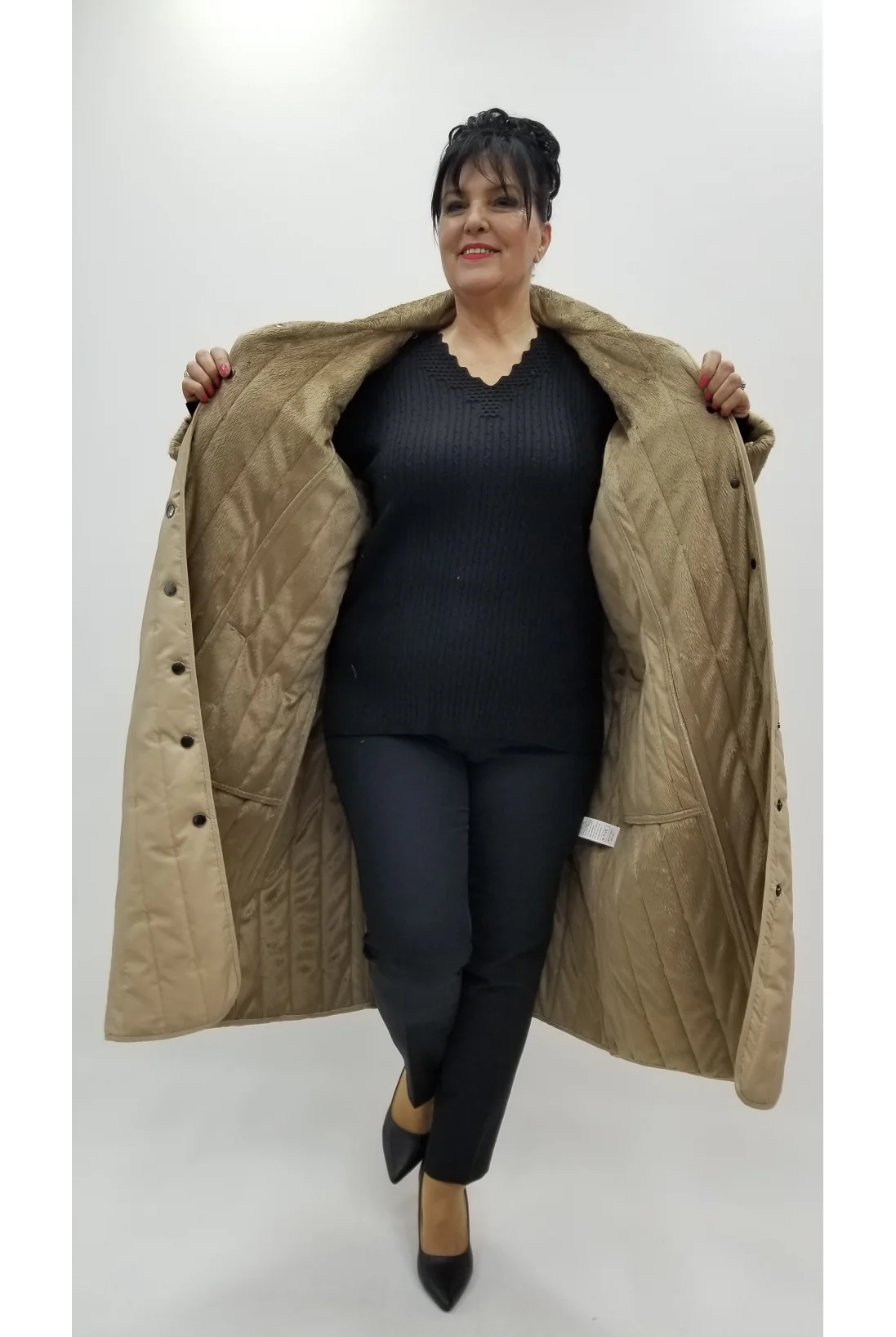 Miraggio Büyük Beden Kaban 4400 BEJ