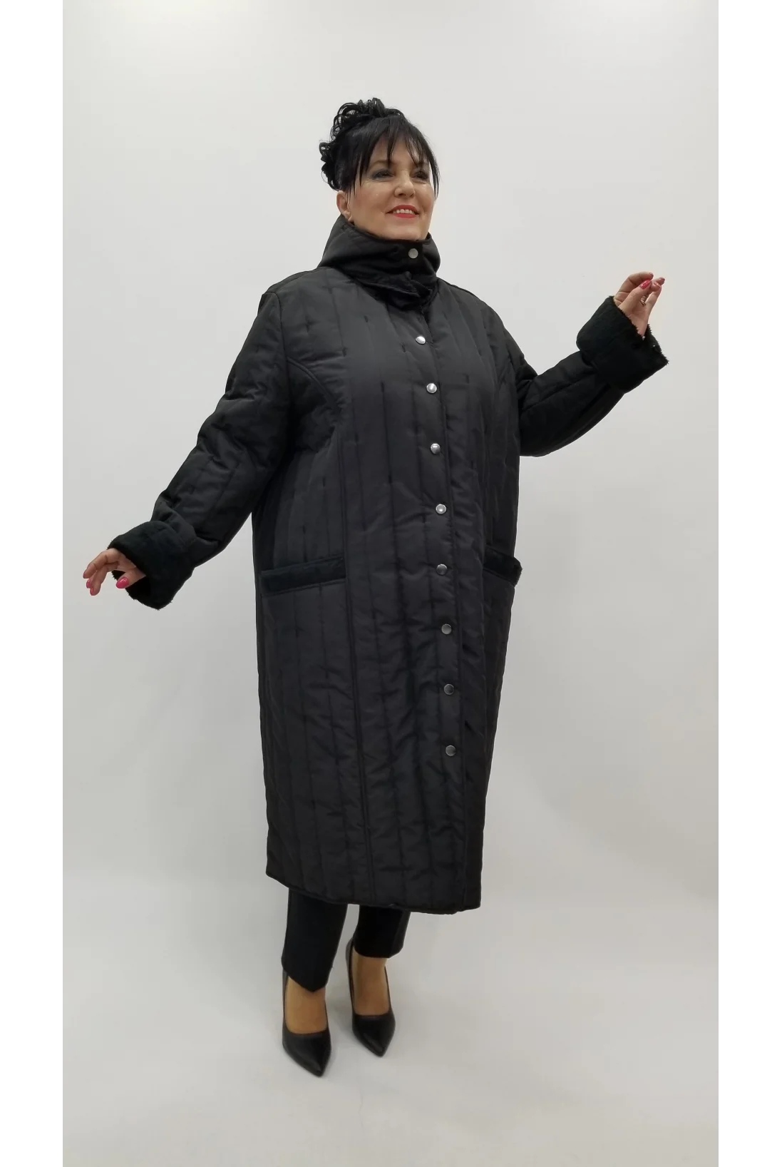 Miraggio Büyük Beden Kaban 4400 SİYAH