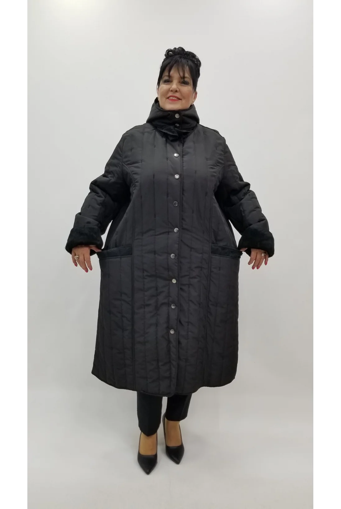 Miraggio Büyük Beden Kaban 4400 SİYAH