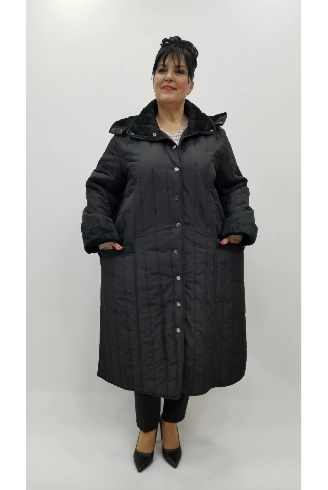 Miraggio Büyük Beden Kaban 4400 SİYAH