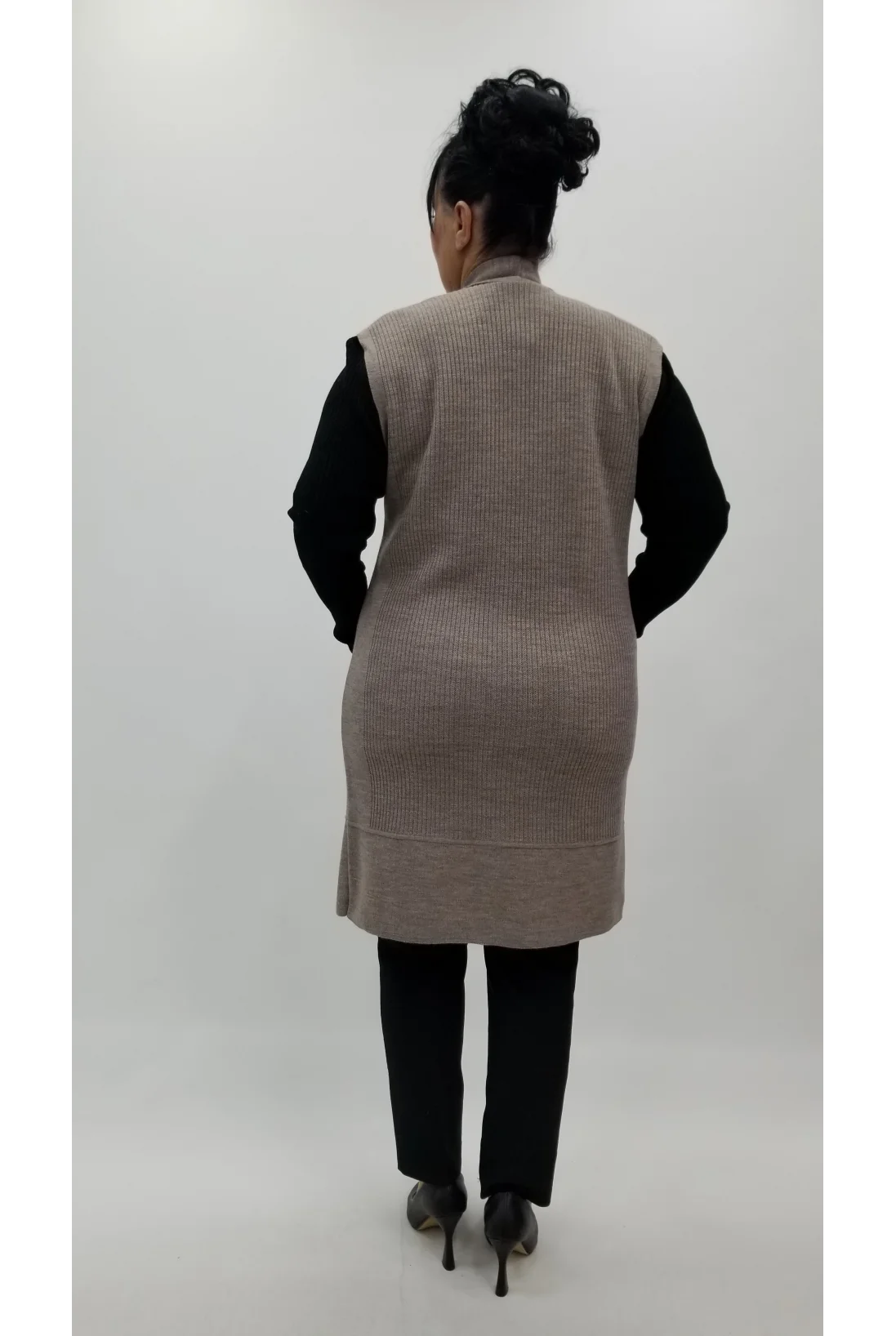 Miraggio Büyük Beden Yelek 4233 A-KAHVE