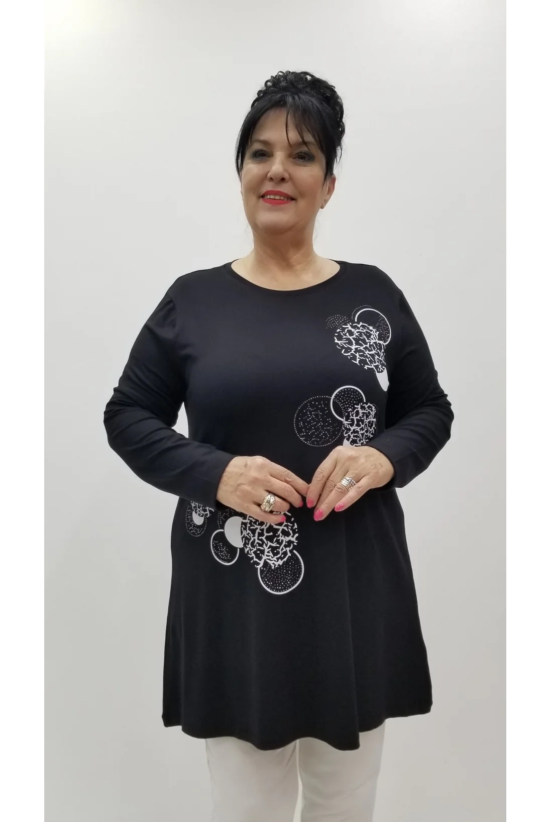 Miraggio Büyük Beden Tunik 4244 SİYAH