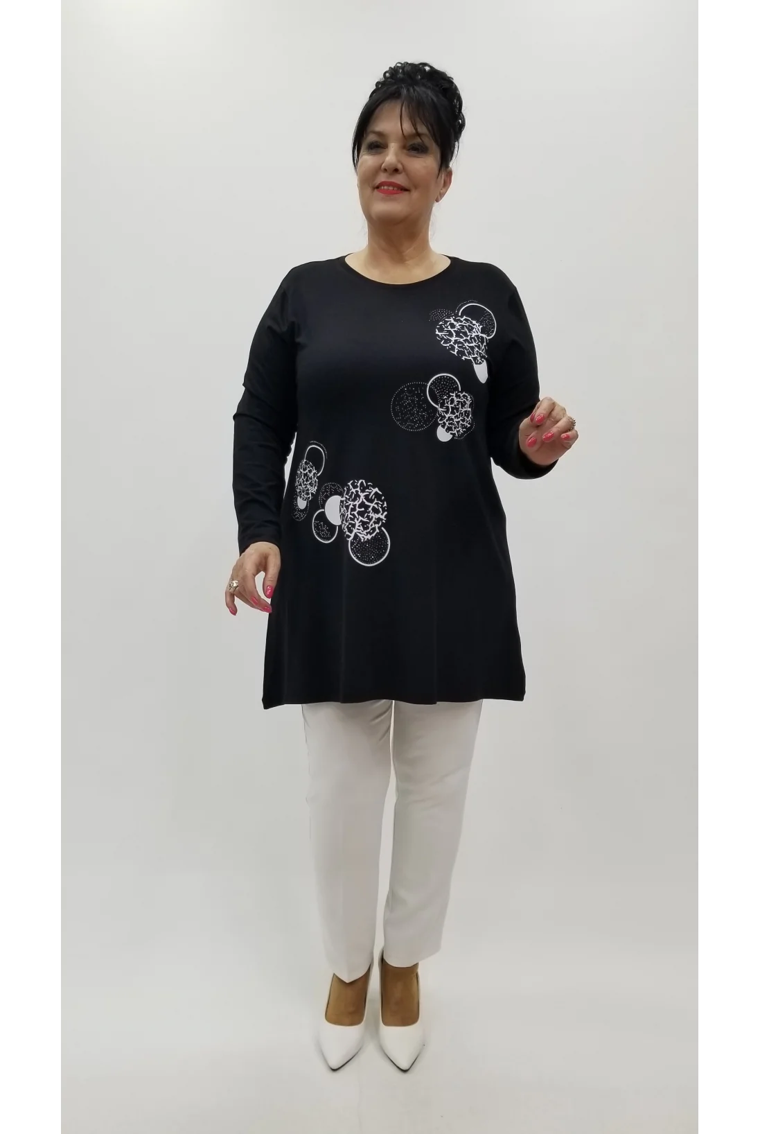 Miraggio Büyük Beden Tunik 4244 SİYAH