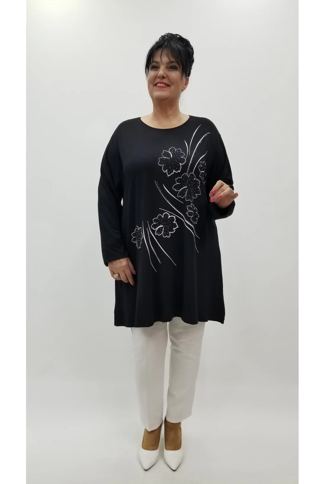 Miraggio Büyük Beden Tunik 4245 SİYAH
