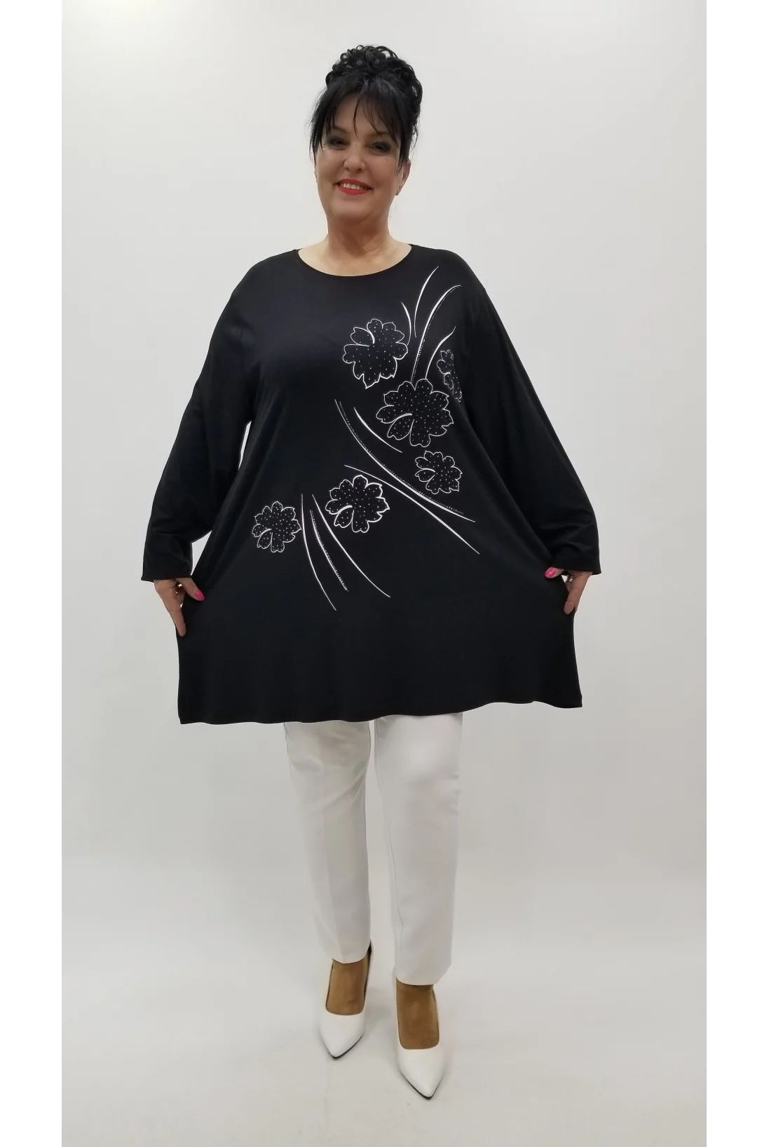 Miraggio Büyük Beden Tunik 4245 SİYAH